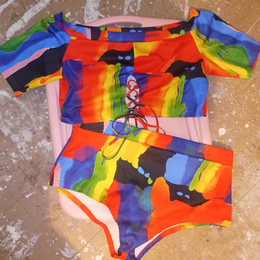 Colorful Abstract Bikini Set